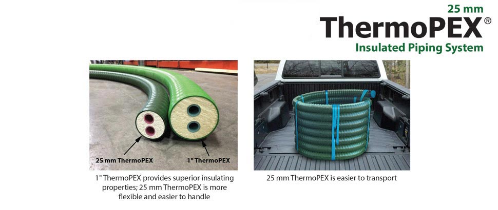 ThermoPEX 25mm is easier to transport